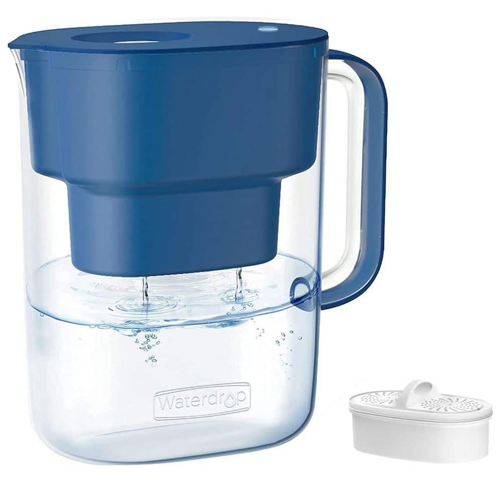 Water Filter Pitcher, 10-Cup, NSF Certified, 200-Gallon Long-Life Filter, Reduces PFOA/PFOS and Chlorine, Cyan price history on PriceWatchPro