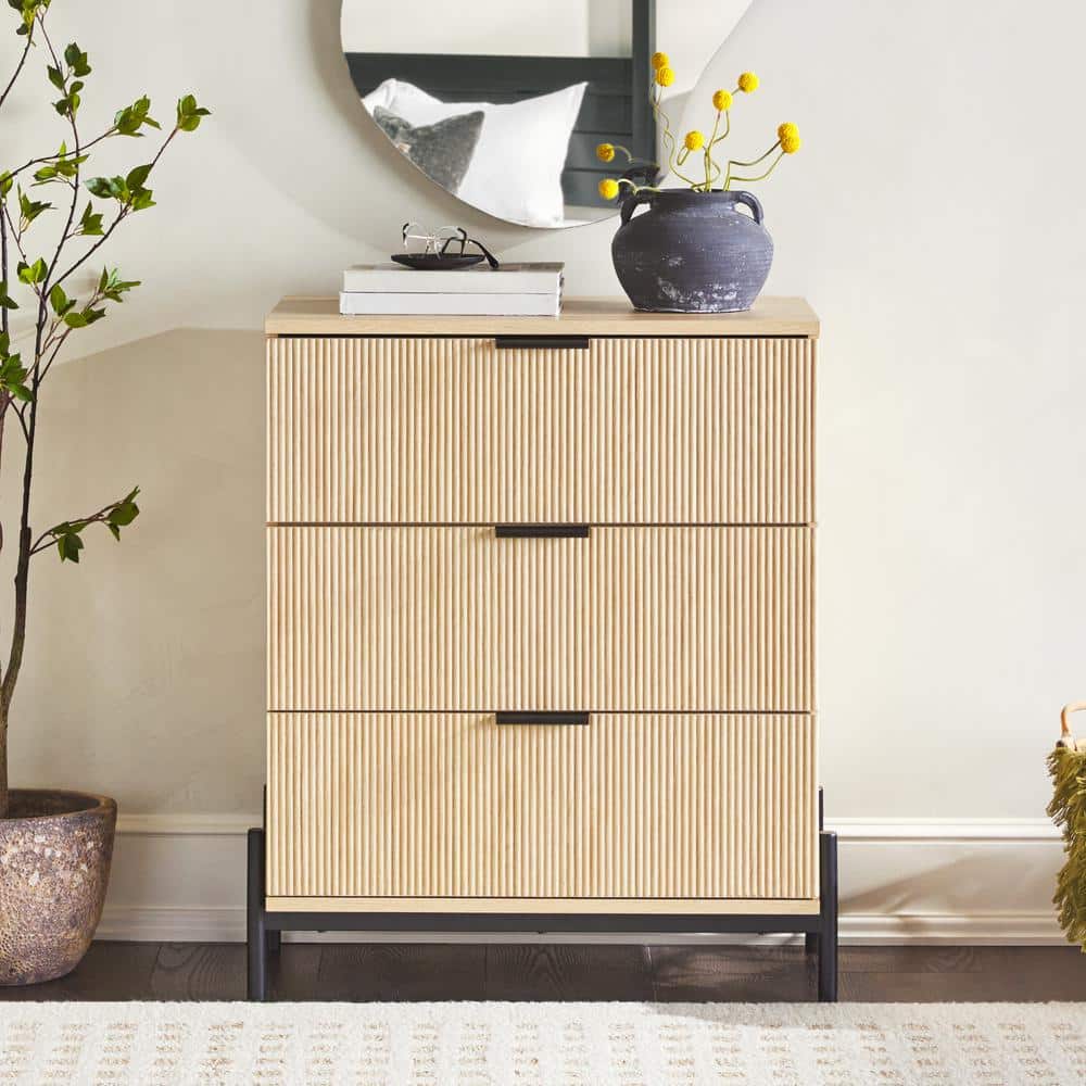 Walker Edison Furniture Company Mid-Century Modern Natural