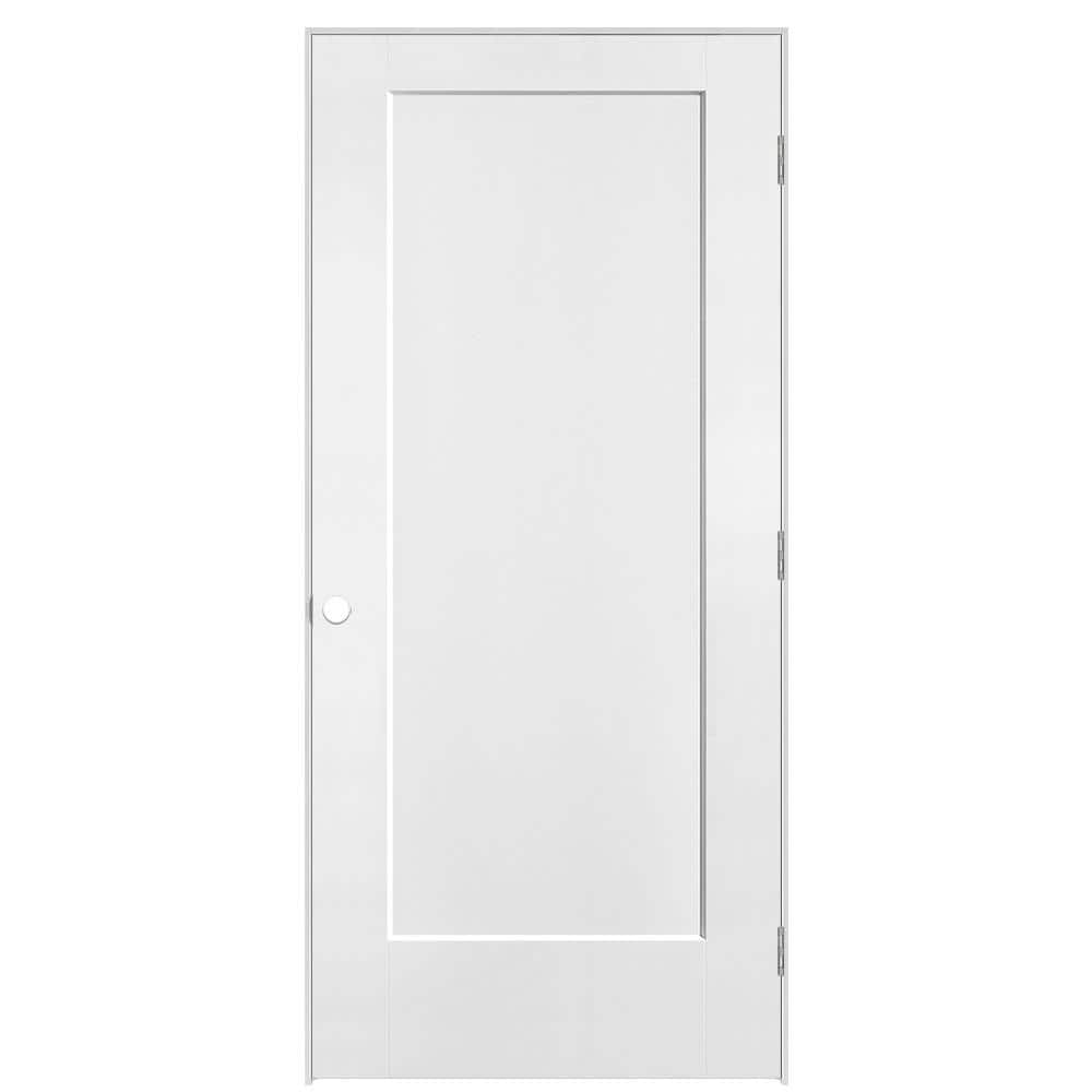 36 in. x 80 in. 1-Panel Lincoln Park Left-Hand Hollow Core Pure White Molded Composite Single Prehung Interior Door price history on PriceWatchPro