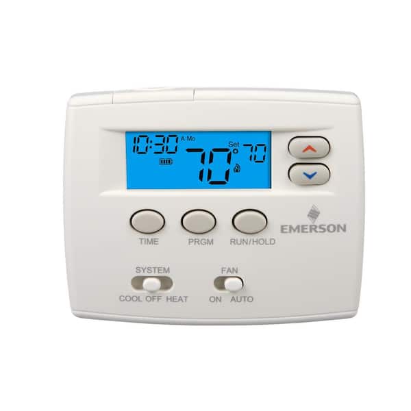 Emerson 80 Series Blue, 5+1+1 Day Programmable, Single Stage (1H/1C) Thermostat