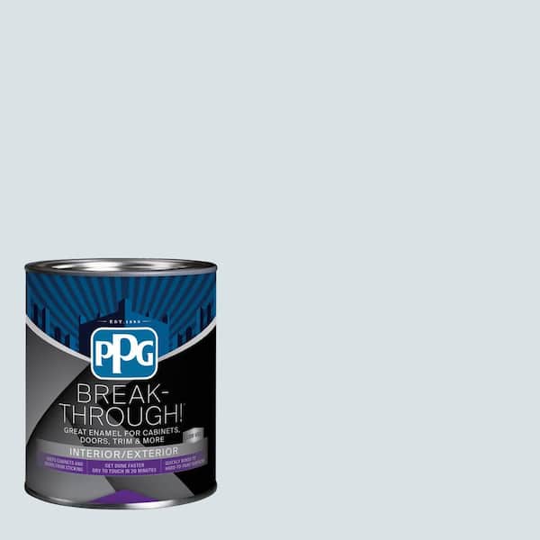 1 qt. PPG1152-1 Subtle Blue Satin Door, Trim & Cabinet Paint