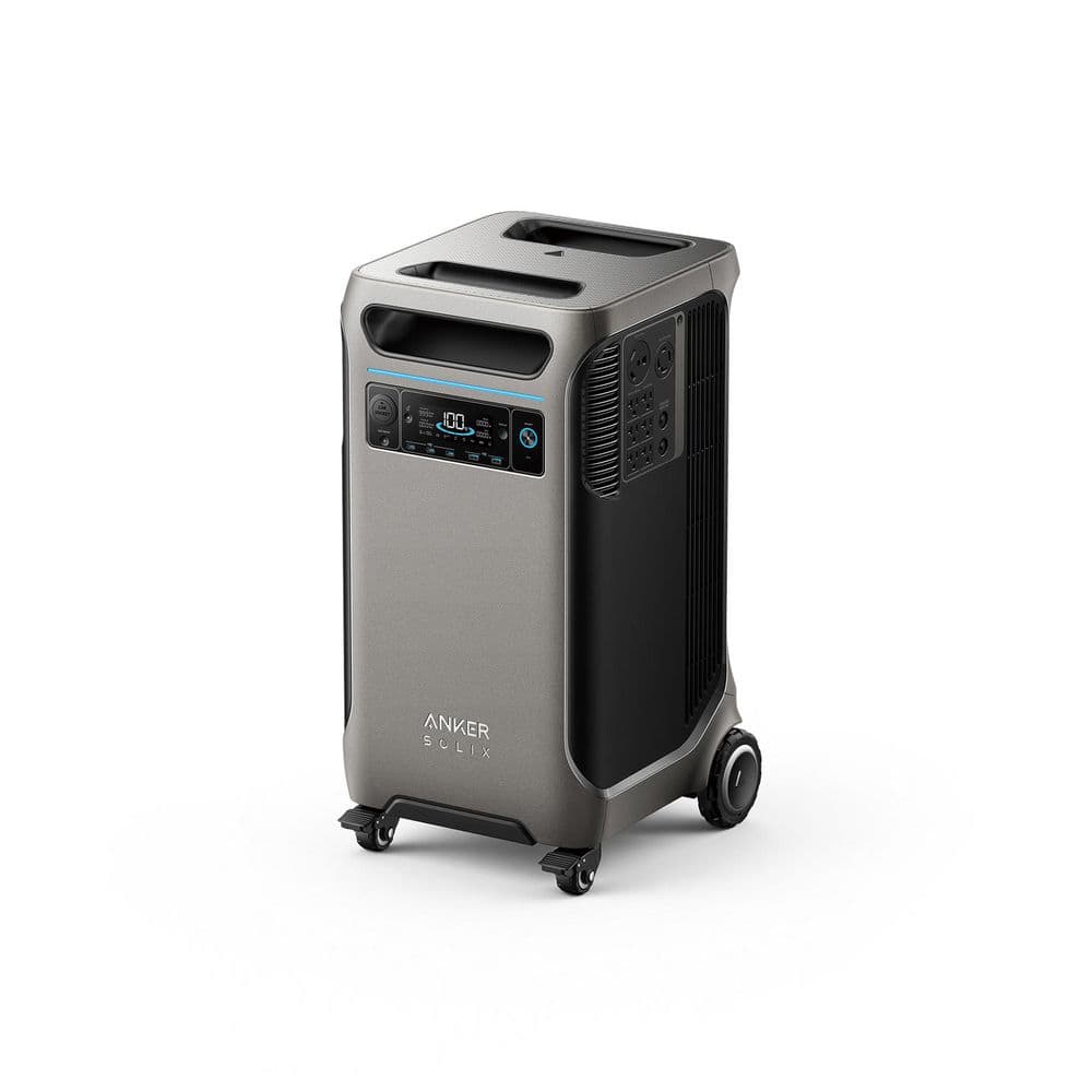 Anker SOLIX F3800 Portable Power Station, 3840Wh, 6000-Watt AC Output, Home Backup/RVs Push Button Start Battery Generator