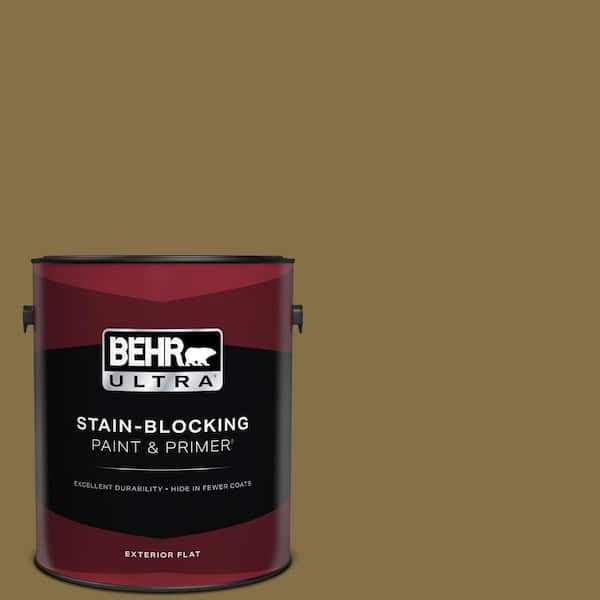 BEHR ULTRA 1 gal. #370F-7 Pinetop Flat Exterior Paint & Primer