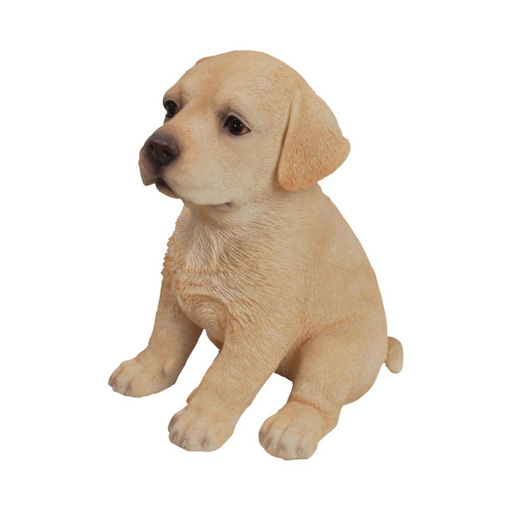Yellow Labrador Puppy Polyresin Indoor/Outdoor Statue
