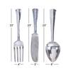 Bayberry Lane Silver Aluminum Traditional Kitchen Utensils Wall