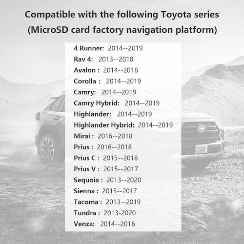 Navigation SD Card Update 86271 0E076-Micro SD Map Card Compatible with Toyota, Tacoma, Highlander, etc. USA/Canada Car Cell Phone Accessories