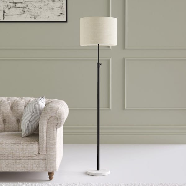67.8 in. Black Modern Dimmable 1-Light Standard Living Room Bedroom Reading Standing up Floor Lamp Corner Tall Lights