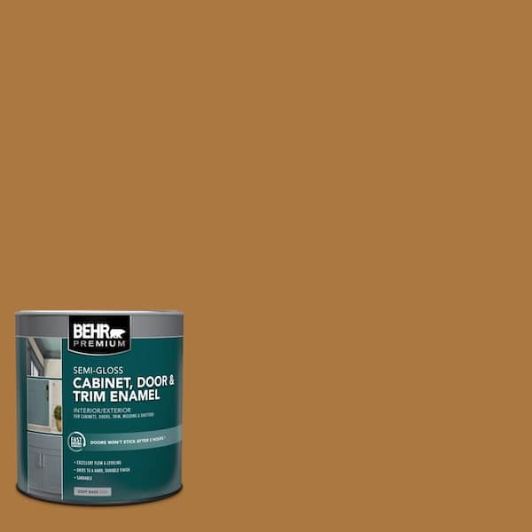 BEHR PREMIUM 1 qt. #M250-7 Blonde Wood Semi-Gloss Enamel Interior/Exterior Cabinet, Door & Trim Paint