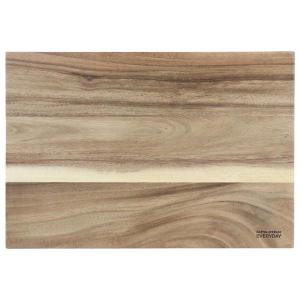MARTHA STEWART EVERYDAY West haven 18 x 12.6 in. Rectangle Acacia Wood Cutting Board
