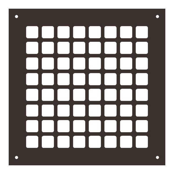 Reggio Registers Square Series 8 in. x 8 in. Steel Grille, Oil Rubbed Bronze with Mounting Holes