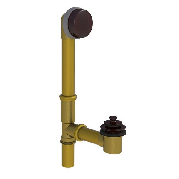 Watco 598 Series 24 in. Tubular Brass Bath Waste with Lift and Turn Bathtub Stopper, Oil-Rubbed Bronze