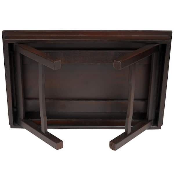Oriental Furniture 24 In X 15 Korean Tea Table Rosewood St Tt002 The Home Depot Korean Tea Table In Rosewood, Korean Console Table