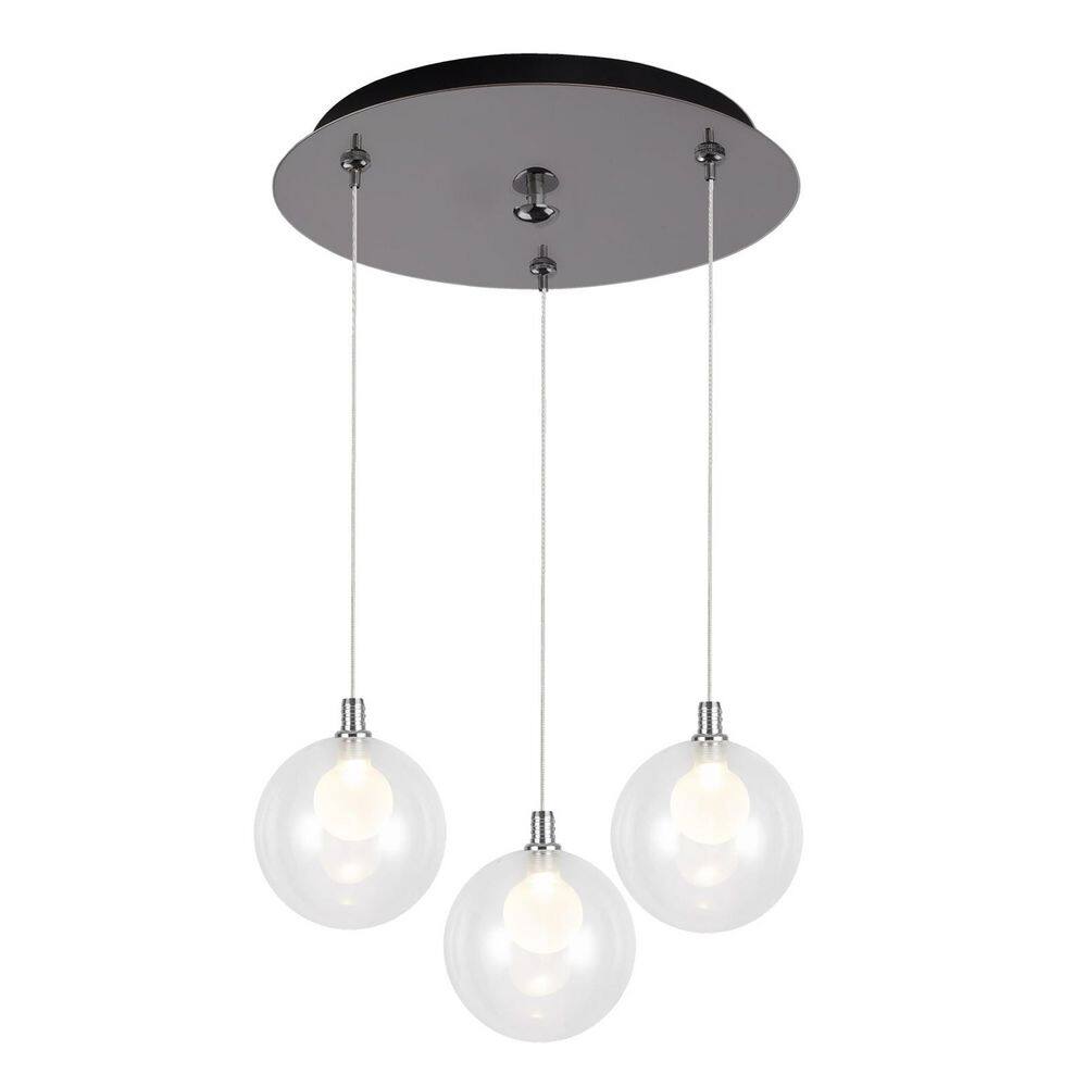 Bolla 12-in Chrome 3-Light Multi Pendant price history on PriceWatchPro