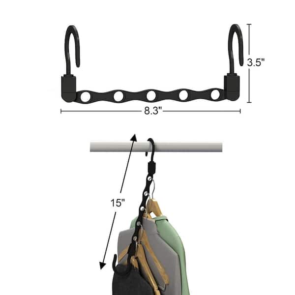 Compact Hanger: Space-saving hanger with adjustable hook