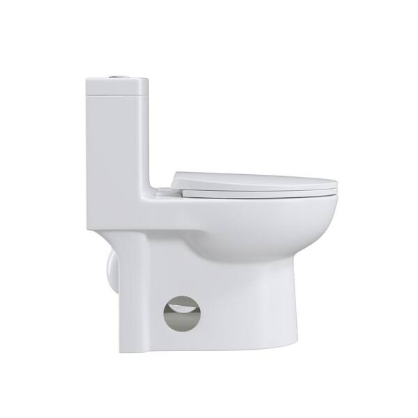 tunuo Elongated Smart Toilet Bidet in White with Auto Flush
