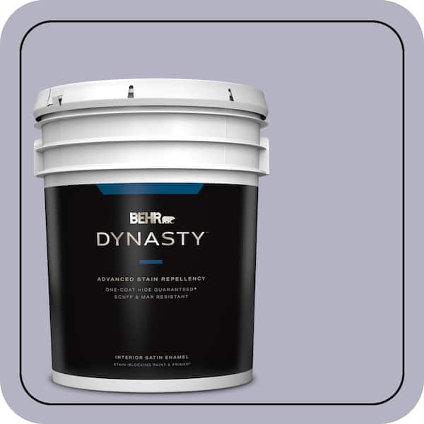 BEHR DYNASTY 5 gal. #640F-4 Fading Sunset Satin Enamel Interior Stain-Blocking Paint & Primer