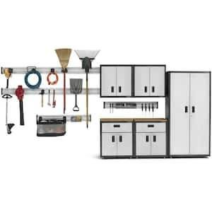 16-Piece Steel Garage Storage System in Silver (182 in. W x 81 in. H x 18 in. D)