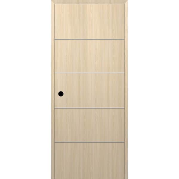 Belldinni Optima 4H DIY-Friendly 24 in. x 96 in. Right-Hand Solid Core Loire Ash Composite Single Prehung Interior Door