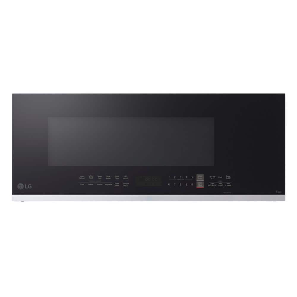 LG 30 in. 1.3 cu. ft. 1000W Low Profile Over-the-Range Microwave in PrintProof Stainless Steel with Sensor Cook