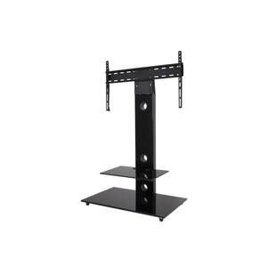 Lesina 27 in. Black Metal Pedestal TV Stand Fits TVs Up to 55 in. with Flat Screen Mount