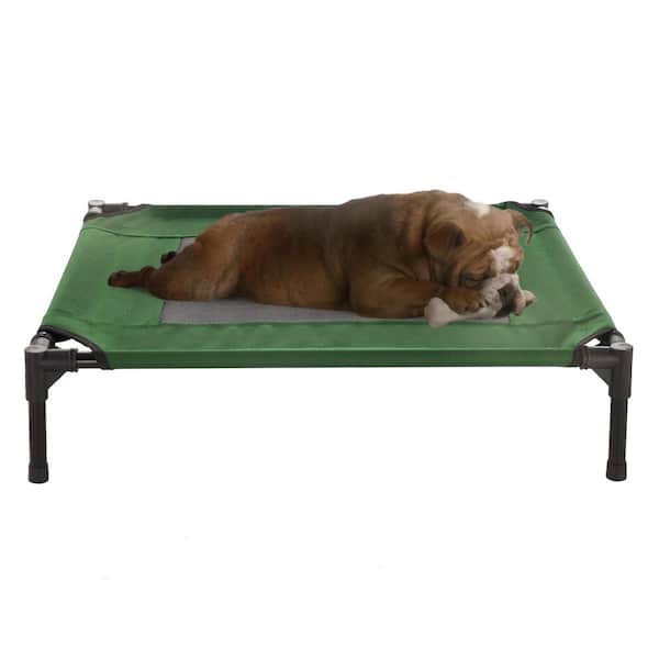 Petmaker Medium Green Elevated Pet Bed