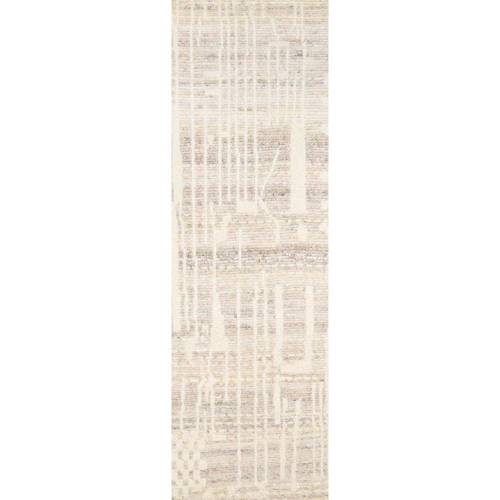 Jasiah Camel 3 ft. x 8 ft. Geometric Transitional Area Rug Runner
