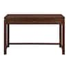 Baton Rouge 48 in. Rectangular Brushed Walnut Wooden 3-Drawer Writing Desk