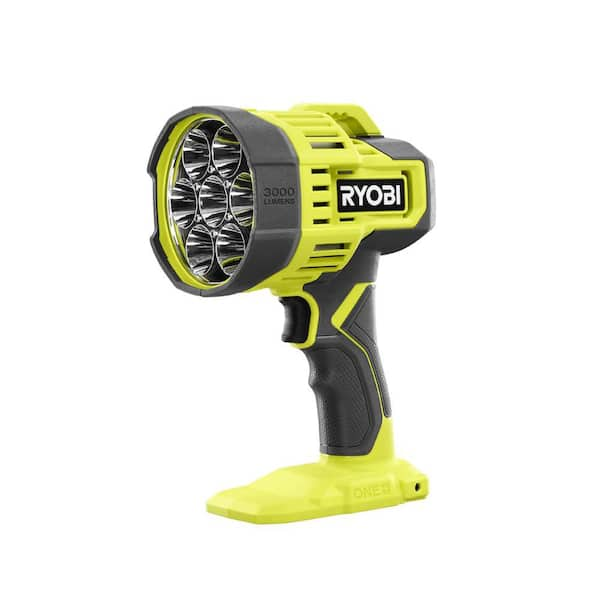 RYOBI ONE 18V Cordless LED Spotlight Tool Only PCL661B The Home Depot