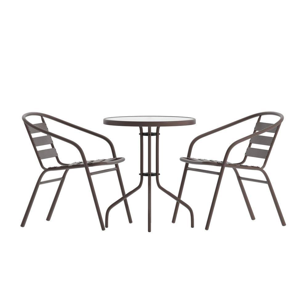 3-Piece Round Outdoor Dining Set price history on PriceWatchPro