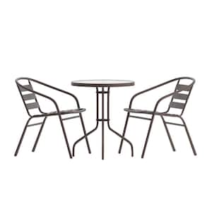 3-Piece Round Outdoor Dining Set