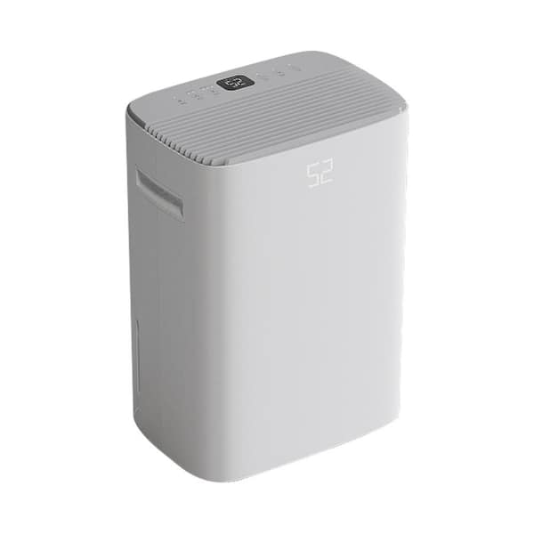 Edendirect 100 pt. 5,500 sq.ft. Dehumidifier for Large Room in White, with Bucket, Drain Hose, with Timer, Auto-off, Energy Saving