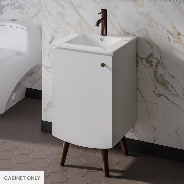Swiss Madison Manoir 17.85 in. W x 18.05 in. D x 33.2 in. H Bath Vanity Cabinet without Top in White