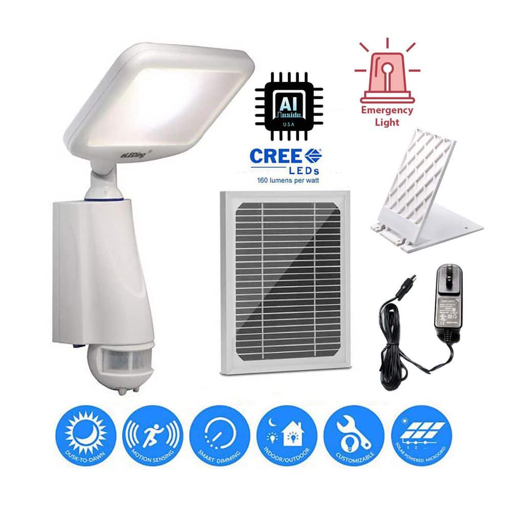 180 Degree Solar Cree LED Outdoor Smart True Dusk to Dawn Security/Safety/F