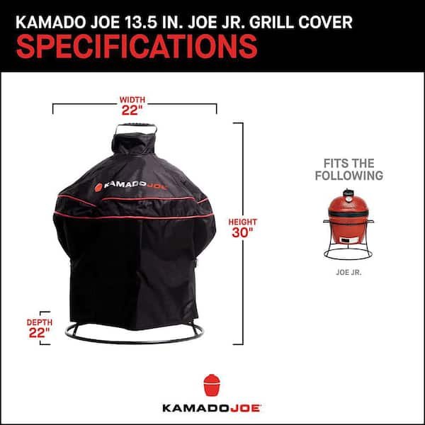 Joe Jr. 13.5 in. Charcoal Grill Cover in Black