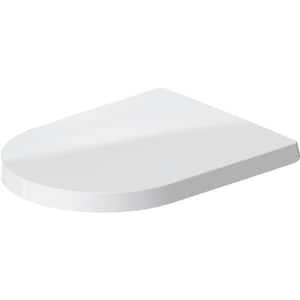 ME by Starck Elongated Closed Front Toilet Seat in White