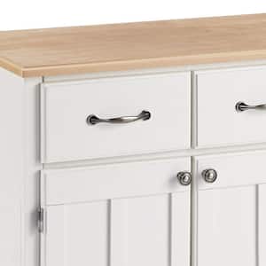 White and Natural Buffet with Storage