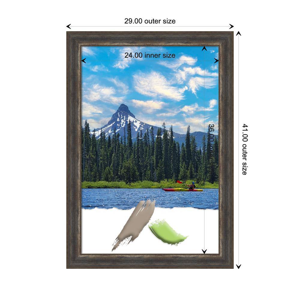 Alta Rustic Char Distressed Polystyrene Wall Picture Frame