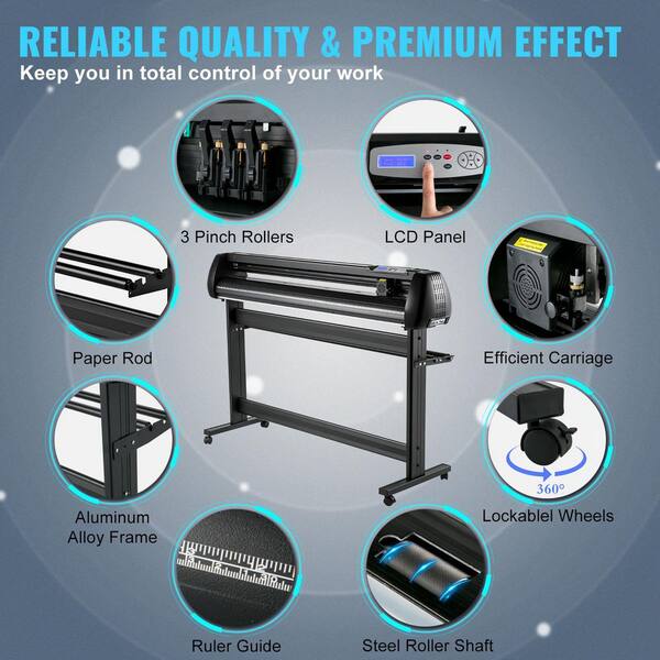 SKYSHALO 53 in. Vinyl Cutter Plotter with Stand, Adjustable Speed