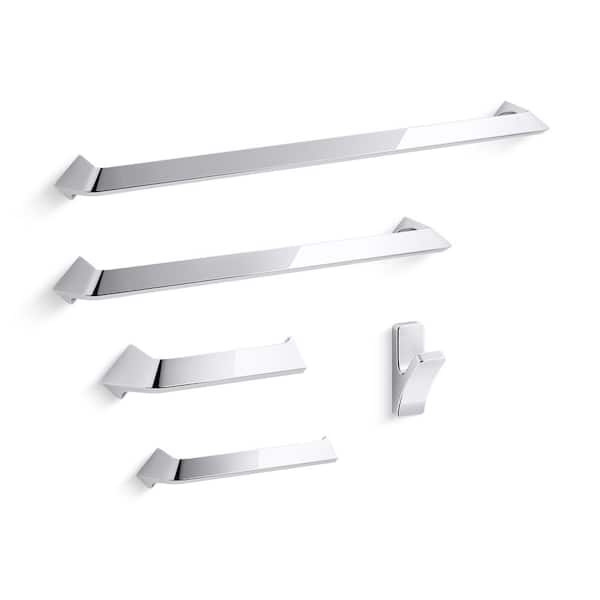 KOHLER Uniform 18 in. Towel Bar in Polished Chrome