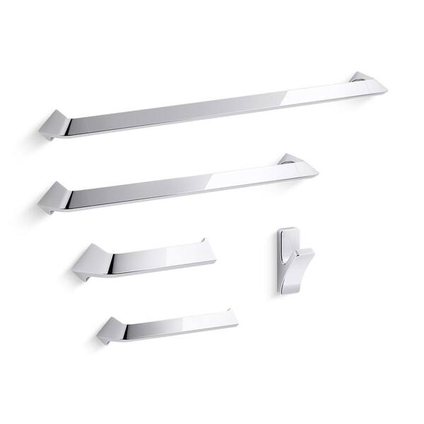 KOHLER Uniform 24 in. Towel Bar in Polished Chrome