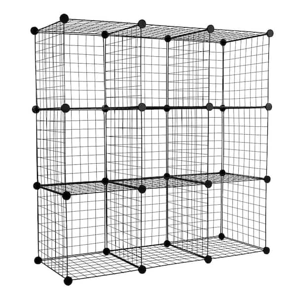 Pack of 10 Wire Grid Cube Organizer Connector for Modular Bookcase 