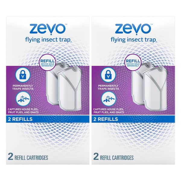 ZEVO Indoor Flying Insect Trap Refill Cartridges 2 Refill Cartridges  (Multi-Pack 2) 078557165035 - The Home Depot