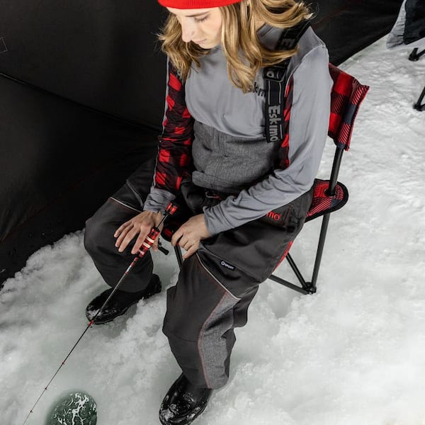 Eskimo Keeper Ice Fishing Bibs, Women's, Frost Heather, X-Large