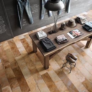 Terre Rosso 9-7/8 in. x 39-1/2 in. Porcelain Floor and Wall Tile (19.25 sq. ft./Case)