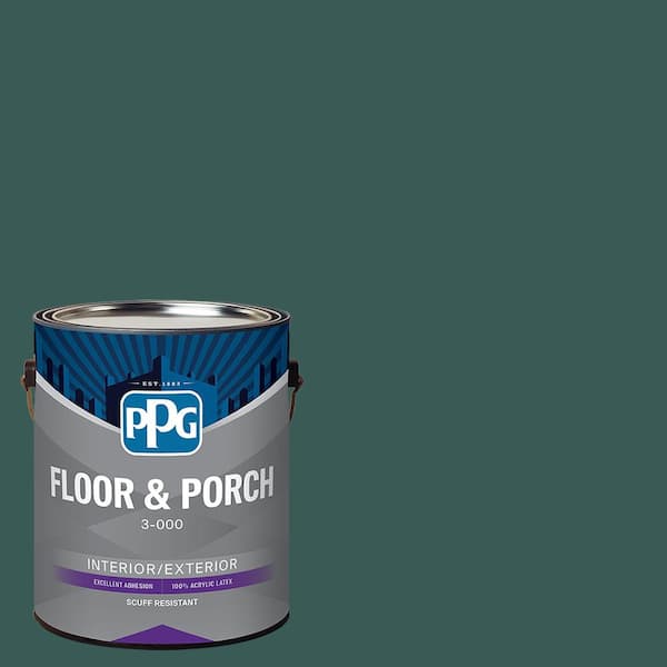 1 gal. PPG13-30 Sea Glass Satin Interior/Exterior Floor and Porch Paint