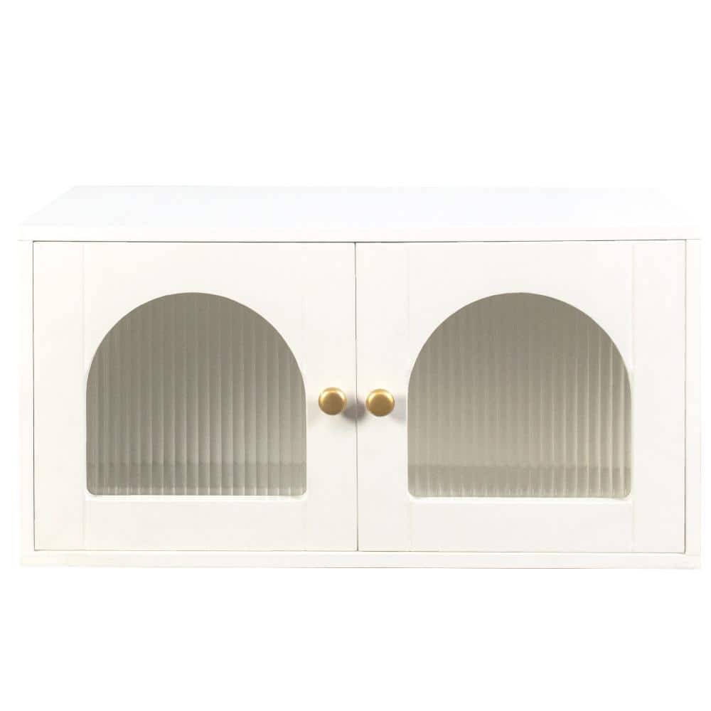 28.35 in. W x 13.78 in. D x 14.17 in. H Bathroom Storage Wall Cabinet in White price history on PriceWatchPro