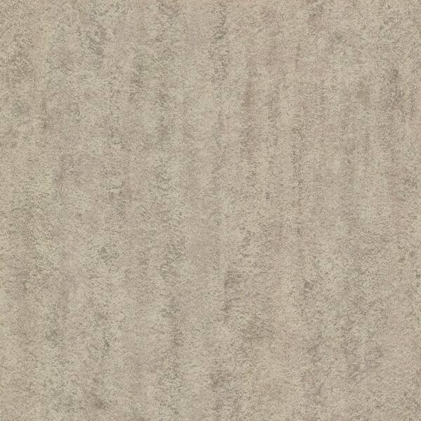 Brewster Rogue Light Brown Concrete Texture Strippable Roll (Covers 56. ...