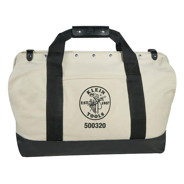 Klein Tools Tool Bag Canvas Utility Bag Loop Connection 9 x 8 x 10Inch  5142  The Home Depot