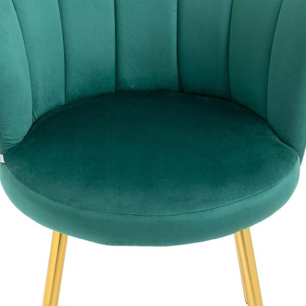 Emerald green best sale scallop chair