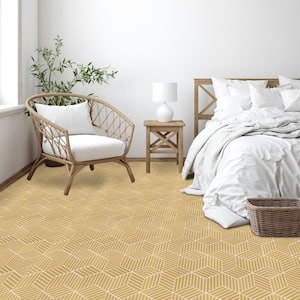 Retro 12 in. W x 12 in. L Latte Tan Peel and Stick Vinyl Tile Flooring (20 sq. ft./case)